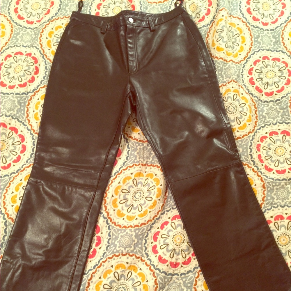 🖤Vintage Banana Republic Black Leather Pants🖤
